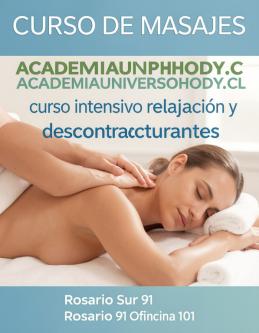 CURSO MASAJES RAPIDO PRESENCIAL ACADEMIAUNIVERSOBHODY.CL en Las Condes - Imagen 3