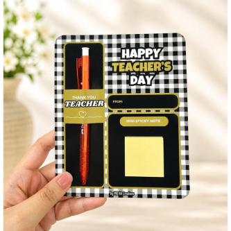 [CUSTOM] Teacher's Day Set - Pen & Mini Sticky Note | … in North-Eastern Islands - Image 1