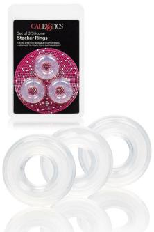 Calexotics Silicone Stacker Cock Rings (3 Pack) in Manukau - Image 1