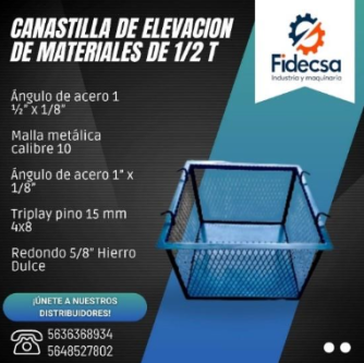 CanastilIa de eIevación de materiales6 en Apan - Imagen 1