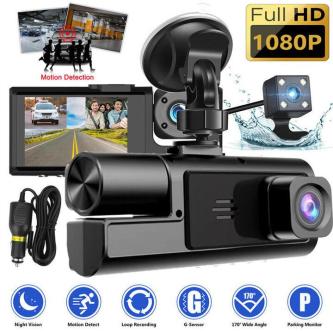 Car DVR Front Inside Rear HD Cameras 1080P Video Rearview … in Perth - Image 1