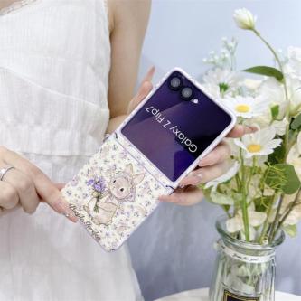Cartoon Purple Rabbit Bracelet Phone Case For Samsung … in Singapore - Image 1
