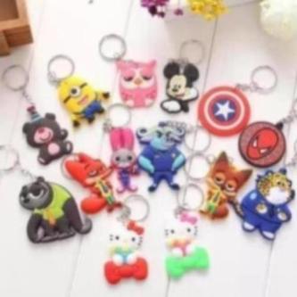Cartoon Silicone Key Chain Various Pattern (Random) in Malacca Town - Image 1
