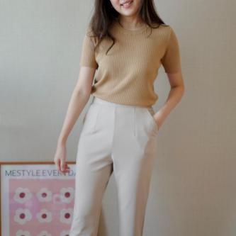 Case knit top Ribbed Knitted Shirt Soft And Smooth Texture … in Subang Jaya - Image 1