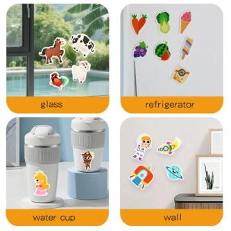 Children Cartoon Animal Learning Cognition Scene Sticker … in Singapore - Image 1