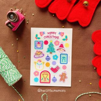 Christmas Sticker Sheet Waterproof in Malacca Town - Image 1