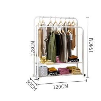 Cloth Hanger DIY Cloth Rail Hanging Cloth Rack Cloth … in Singapore - Image 1