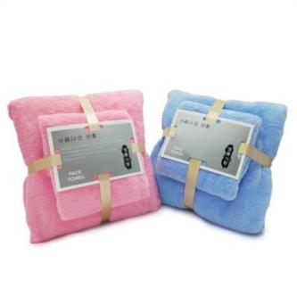 Colgate Velvet Towel Set 2 Pcs in Singapore - Image 1
