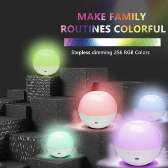 Colored Remote Control Night Light 16 Colors RGB Table Lamp … in Singapore - Image 1