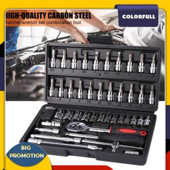 [Colorfull.sg] 46pcs Combination Set Wrench Socket Spanner … in Singapore - Image 1
