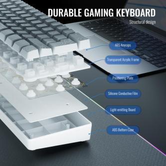 Compact 61 Keys RGB Backlit Wired Gaming Keyboard - Mini PC … in Singapore - Image 1