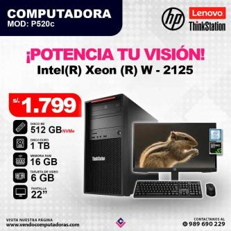 Computadora HP, LENOVO & THINKSTATION Intel(R) Xeon(R) W - 2125 en Lima - Imagen 4