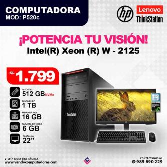 Computadora LENOVO & THINKSTATION Intel(R) Xeon(R) W - 2125 en Lima - Imagen 5