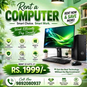 Computer On Rent Start At Rs.1999/- Only In Mumbai in Mumbai - Image 1