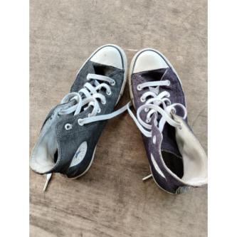 Converse basic high repaint Combat Shoes in Johor Bahru - Image 1
