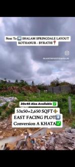 Conversion A khata Plots Available For Sale in Hennur - Image 3
