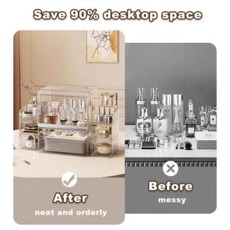 Cosmetics Storage Box Dust-proof Makeup Organizer Large … in Singapore - Image 1