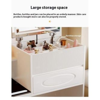Cream-style Dressing Table Nightstand Wireless Charging … in Singapore - Image 1