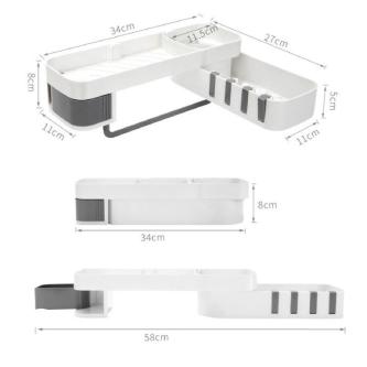 Creative Double-Layer Storage Rack Multifunctional Seamless … in Singapore - Image 1