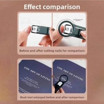 Creative Magnifying Glass Nail Clippers Splash Nail … in Geylang - Image 1