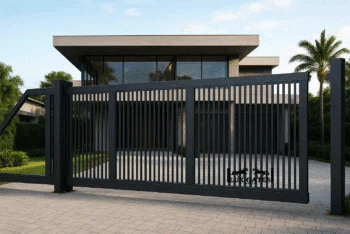Custom Automated Gates Edmonton – Professional Design & Installa in Palāni - Image 1