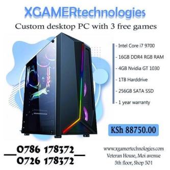 Custom Core i7 9700 XGAMERTechs computer build in Nairobi - Image 1