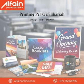 Custom Design & Print Solutions by Printing Press In Sharjah in Sharjah - Image 1