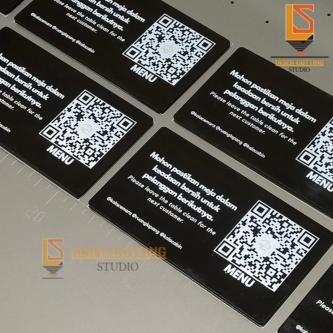 Custom Table Number QR Code Acrylic Menu Print Table Sign … in Singapore - Image 1
