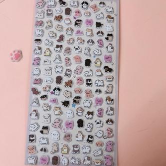 Cute Pet Animal Three-dimensional Cartoon Bubble Sticker … in North-Eastern Islands - Image 1