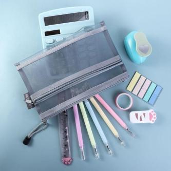 DELMER13P File Folder Pen Box Large Capacity Document … in Singapore - Image 1
