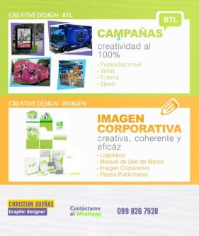 DISEÑADOR GRÁFICO CREAMOS CAMPAÑAS PUBLICITARIAS en Cayambe - Imagen 2
