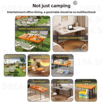 DJY Portable Rectangular Table Simple Household Dining … in Singapore - Image 1