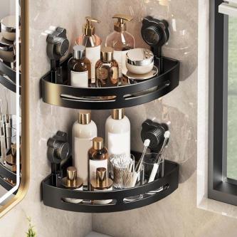 DOREENJ Suction Cup Triangle Storage Rack, Plastic Punch … in Singapore - Image 1