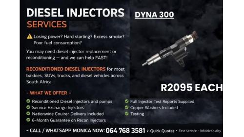DYNA 300 All Diesel Vehicles Covered – Injectors Available in Bloemfontein - Image 1