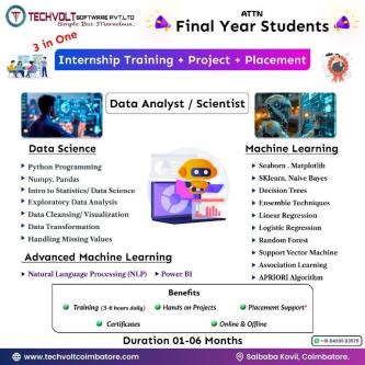 Data Science AI Machine Learning |Techvolt Data Science-Training in Uthukuli - Image 1