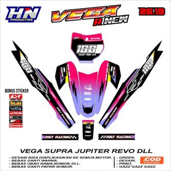 Decal Sticker RBT VEGA R NEW Sticker Variation Striping … in Singapore - Image 1
