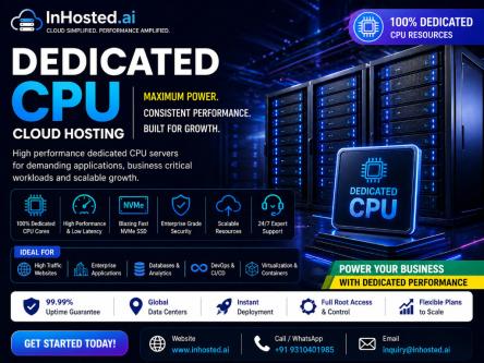 Dedicated CPU Hosting Solutions for Fast and Stable Performance in Noida - Image 1