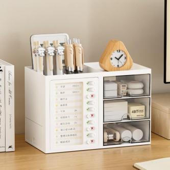 Desktop Storage Box Drawer Type Multifunctional Stationery … in Singapore - Image 1