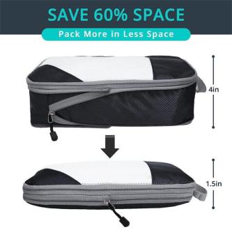 Df.Os 4pcs Compression Packing Cubes Set Travel Nylon … in Taman Johor Jaya - Image 1