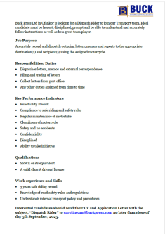 Dispatch Rider Need ASAP in Accra - Image 1