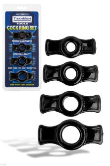 Doc Johnson 4 Cock Ring Set in Greymouth - Image 1