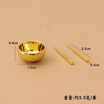 Doll House Mini Simulation Golden Rice Bowl Model … in Petaling Jaya - Image 1