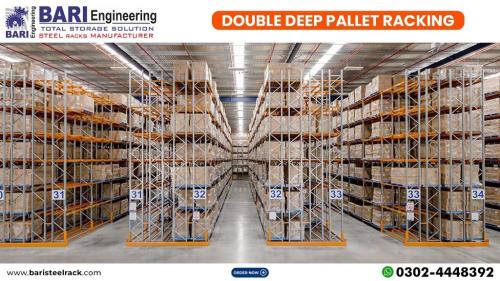 Double Deep Pallet Racking | Industrial Pallet Racking | Bari in Daska - Image 1