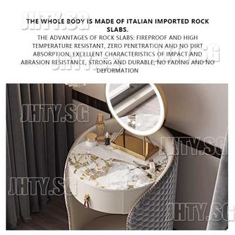 Dressing Table With LED Vanity Mirror Small-sized Solid … in Singapore - Image 1