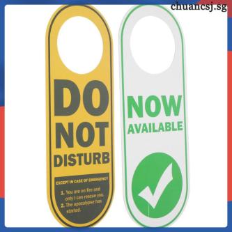 ????️ Durable PVC Do Not Disturb Door Hanger Sign Double Sided … in Singapore - Image 1