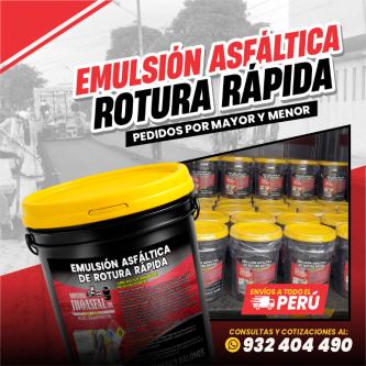 EMULSIÓN ASFÁLTICA DE ROTURA RÁPIDA en Lima - Imagen 1