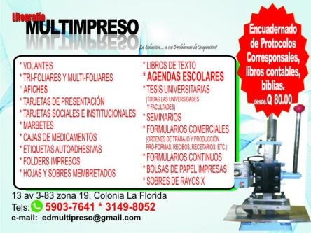 ENCUADERNADOS FINOS en Ciudad de Guatemala - Imagen 1