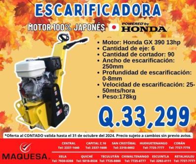 ESCARIFICADORAS HONDA en Retalhuleu - Imagen 1