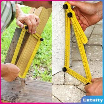 ET Angle Ruler Tool Multi Angle Four-fold Template Folding Ruler in Singapore - Image 1