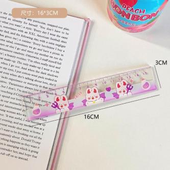 【EWW】15cm Cute Ruler Cartoon Ruler Student Drawing … in Singapore - Image 1